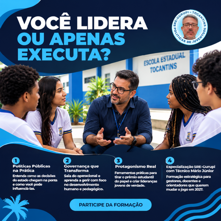 Formação em Políticas Públicas, Governança Escolar e Protagonismo Juvenil